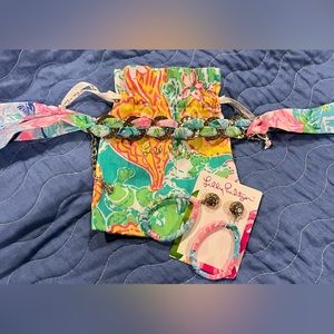 Lilly Pulitzer Earring and bracelet set